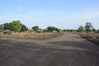 A road connecting areas in South Sudan