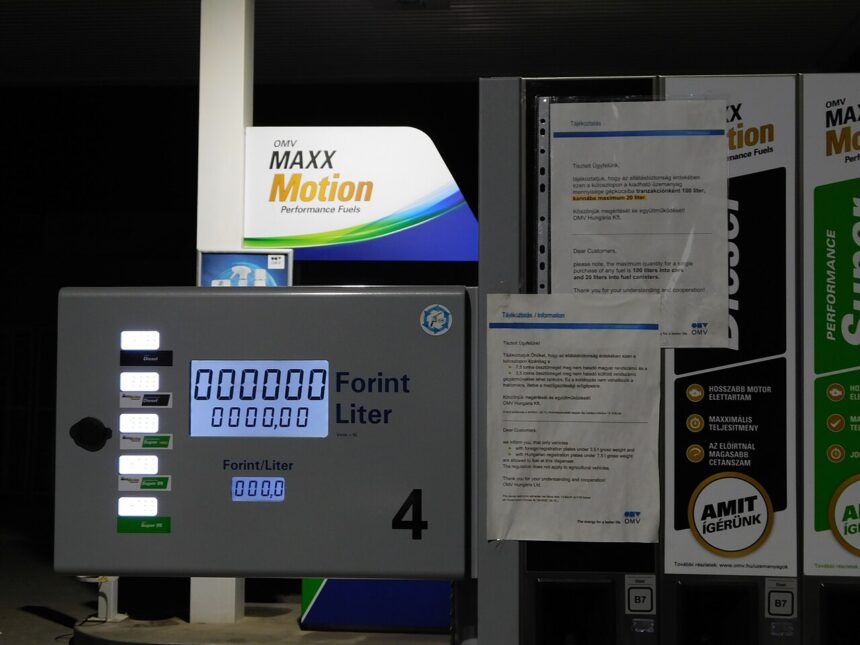 Fuel price limit notice