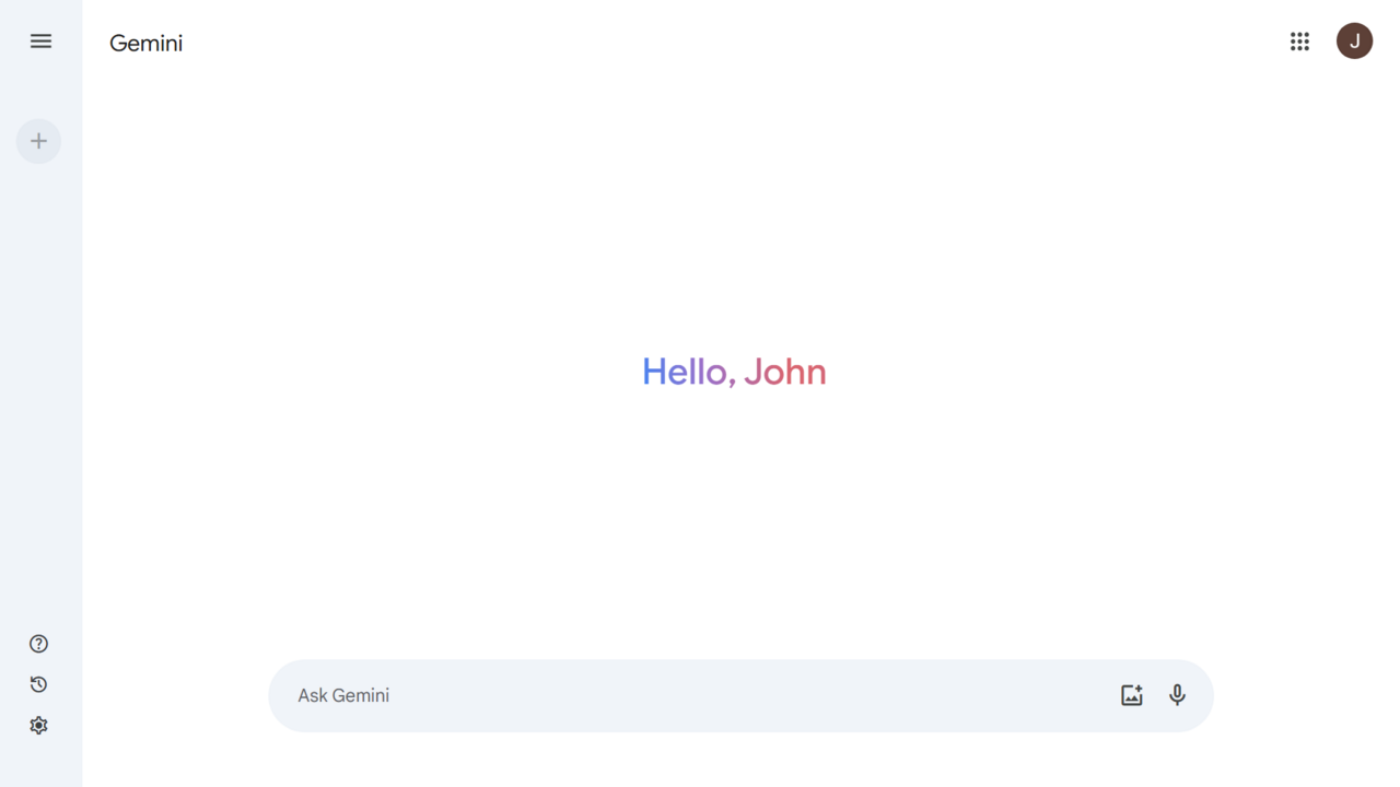 Google Gemini AI screenshot
