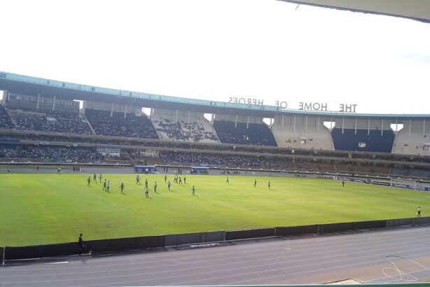 Inside view of Moi International Sports Centre Kasarani in Nairobi
