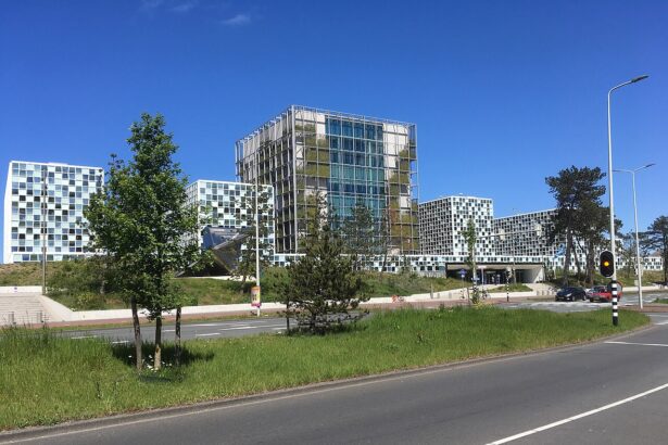 International Criminal Court building in The Hague