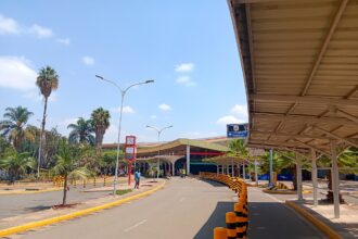 Jomo Kenyatta International Airport terminal building in Nairobi