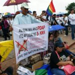 People protesting against corruption