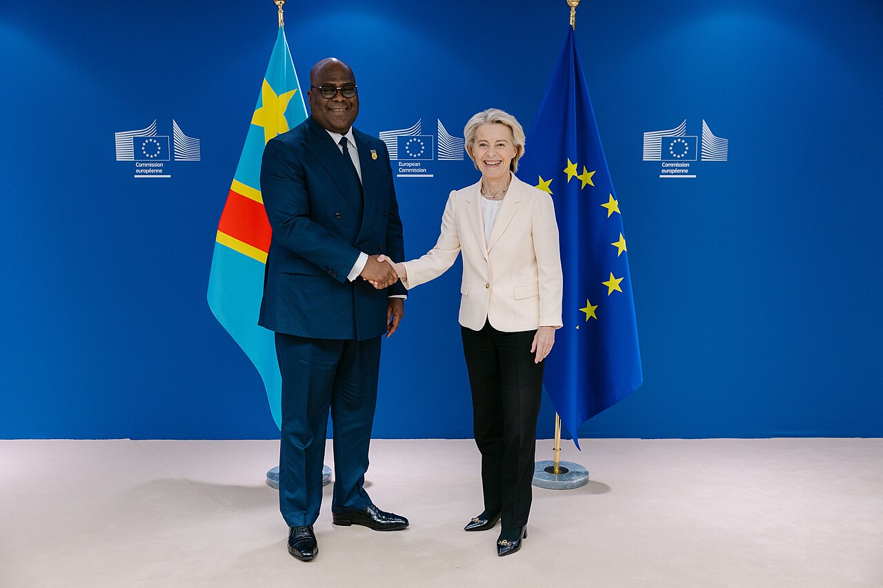 Tshisekedi at European Commission