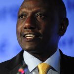 President William Ruto speaking at an international forum