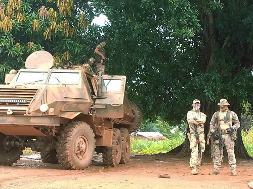 Russian mercenaries operating in the Central African Republic