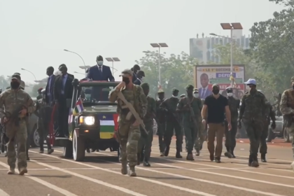 Russian security personnel deployed in Bangui Central African Republic