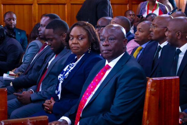 Rigathi Gachagua at court hearing