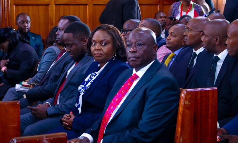 Rigathi Gachagua at court hearing