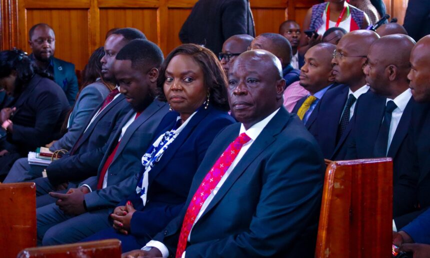 Rigathi Gachagua at court hearing